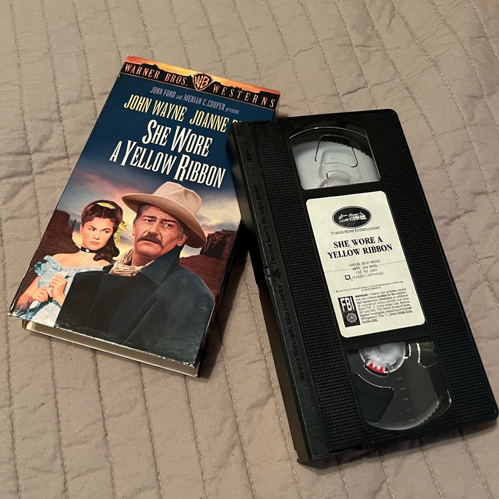 She Wore a Yellow Ribbon VHS Tape 1949